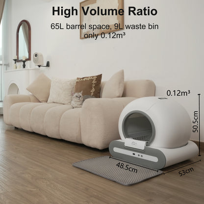 Smart Cat Box Automatic Self Cleaning with App Control Toilet for Multiple Large Cats